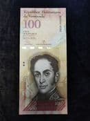 Venezuela, 100 Bolivares 2013, UNC, BKN1537