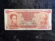 Venezuela, 5 Bolivares 1989, F, BKN2169