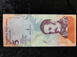 Venezuela, 5 Bolivares 2018, EF, BN261