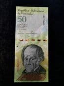 Venezuela, 50 Bolivares 2015, UNC, BKN1538