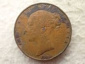 Victoria, Farthing 1845, Fair, CS14224