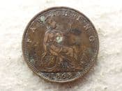 Victoria, Farthing 1868, AF Green Patches, CS14128