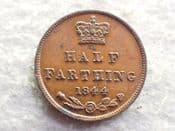 Victoria, Half-Farthing 1844, GVF, CS13523