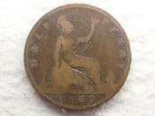 Victoria, Halfpenny 1862, Poor, CS13033