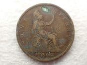 Victoria, One Penny 1862, Pitted Fair, CS13588