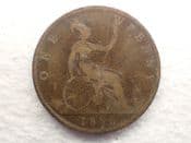Victoria, One Penny 1886, Poor, CS12739