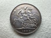 Victoria, Silver (.925), Crown 1896 LX, VF, CS11397