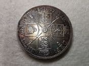 Victoria, Silver (.925), Double Florin 1887 (Arabic 1), AEF Hairlines, CS8519