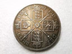 Victoria, Silver (.925), Double Florin 1887 (Arabic 1), GVF, CS6912