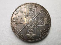 Victoria, Silver (.925), Double Florin 1887 (Roman I), AEF, CS7596