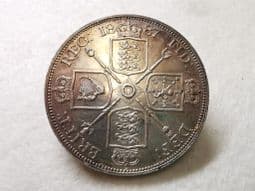 Victoria, Silver (.925), Double Florin 1887 (Roman I), AEF, CS8520