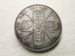 Victoria, Silver (.925), Double Florin 1887 (Roman I), Cleaned AEF, CS7731