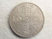 Victoria, Silver (.925), Double Florin 1887 (Roman I), Cleaned F, CS13366