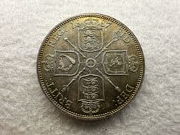 Victoria, Silver (.925), Florin 1887, Toned EF, CS11291