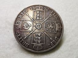Victoria, Silver (.925), Florin 1892 (Scarcer Year), GF, CS8214