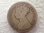 Victoria, Silver (.925), Gothic Florin 1878 (Die 19), Poor, CS14193
