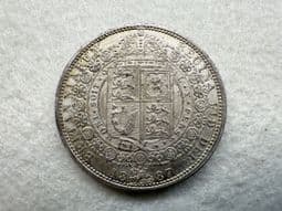 Victoria, Silver (.925), Halfcrown 1887, Patchy EF, CS11159