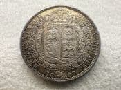 Victoria, Silver (.925), Halfcrown 1887, Toned EF, CS11216