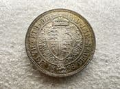 Victoria, Silver (.925), Halfcrown 1893, Toned EF, CS11377