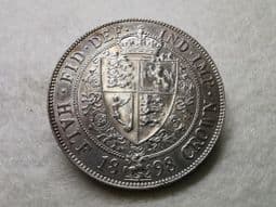 Victoria, Silver (.925), Halfcrown 1898, Cleaned EF, CS8231