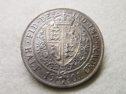 Victoria, Silver (.925), Halfcrown 1901, AEF, CS8249