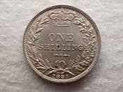 Victoria, Silver (.925), One Shilling 1885, EF, CS12386