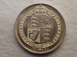 Victoria, Silver (.925), One Shilling 1889 (Large Bust), EF, CS12219