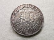 Victoria, Silver (.925), One Shilling 1896 (Large Rose), AVF, CS8101