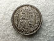 Victoria, Silver (.925), Sixpence 1887, AEF, CS11618