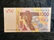 West African States (Mali), 1000 Francs 2003, EF, BKN2306