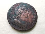William & Mary, Halfpenny 1694, Fair, CS8038