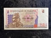 Zimbabwe, 5 Dollars 1997, GVF, BKN2188