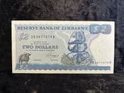 Zimbabwe, Two Dollars 1983, EF, BKN2192