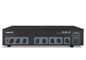 Amplificador con etapa de potencia de 60 W con 6 entradas de señal WORK PA 60/2