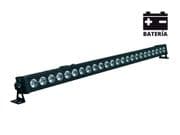Barra LED. MARK MBAR 4 72 BA 24 LEDs RGB (3 - 1) de 3W c.u. DMX (5, 8, 14, 26 y 50 canales). Batería