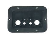 Base de plástico para 2 conectores XLR y 2 Jack 1/4" WORK BS 480