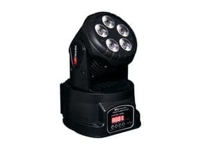 Cabeza móvil MARK MOVILED 512 . 5 LEDs RGBWA. 12W c.u. 5 y 14 canales DMX
