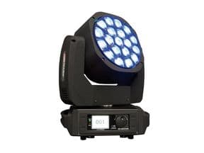 Cabeza móvil MARK MOVILED EYE 285 MKII . 19x15W LEDs RGBW. 21 canales DMX. Zoom de 4° a 60º.