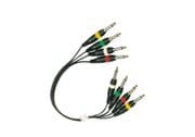 Cable con conectores 4 x Jack 1/4" mono - 4 x Jack 1/4" mono WORK K 44