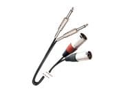 Cable de señal. 2 Jack 1/4'' mono macho - 2 XLR 3 macho. 3m MARK MK 88