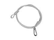 Cable de seguridad de 4 mm Plata o Negro . Longitud 100 cm WORK CS 4