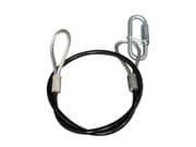 Cable de seguridad de 5 mm. Longitud 100 cm WORK CS 5 B