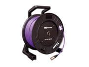 Carro con bobina de cable ethernet CAT 5 de 100 metros. Conectores aéreo y base MARK MCAT 5100 DRUM