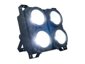 Cegadora MARK BLINDER 4L. 4 LEDs COB color blanco + blanco cálido de hasta 100W c.u. 12 canales DMX