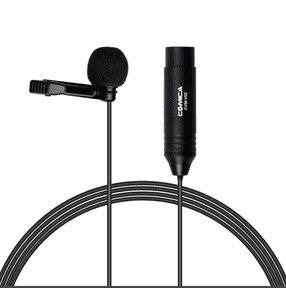 COMICA CVM-V02C CARDIOID XLR LAVALIER MIC 48V INTERVIEW MIC (5.9FT)