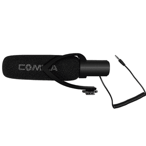 COMICA CVM-V30-PRO-B SUPER-CARDIOID DIRECTIONAL SHOTGUN MIC CON 3.5MM JACK (BLACK)
