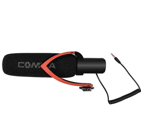 COMICA CVM-V30-PRO-R SUPER-CARDIOID DIRECTIONAL SHOTGUN MIC CON 3.5MM JACK (RED)