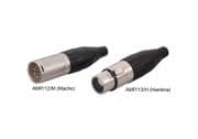 Conectores XLR - Macho (AMP/12/M) / Hembra (AMP/13/H) WORK AMP/12/M / AMP/13/H