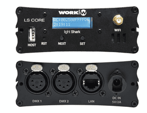 Consola de Iluminación WORK LS-CORE LightShark. 8 universos DMX, basado en navegador Web