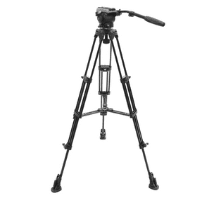 EIMAGE EK650 PROFESSIONAL CAMERA VIDEO TRIPOD CON FLUID HEAD 75MM BOWL 11 LBS. PAYLOAD